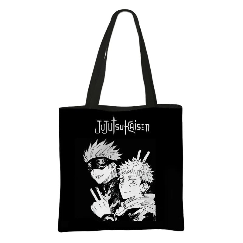 This canvas bag is a labor of love, to capture love of your anime characters. If you are looking for more Jujutsu Kaisen Merch, We have it all! | Check out all our Anime Merch now!