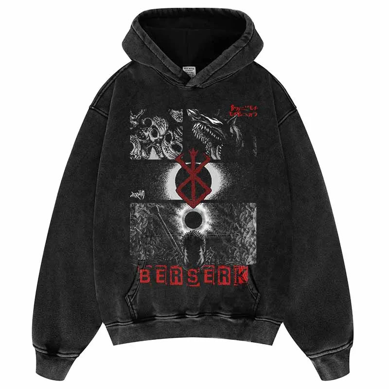 This Hoodie celebrates the beloved Berserk Series, ideal for both Autumn And Winter. | If you are looking for more Berserk Merch, We have it all! | Check out all our Anime Merch now!