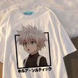 Electrify your wardrobe with the Killua Zoldyck Iconic Portrait Tee | Here at Everythinganimee we have the best anime merch in the world! Free Global Shipping.