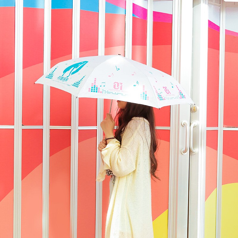 Hatsune Miku Color-Changing Folding Umbrella - Embrace Rainy Days with Vocaloid Style!