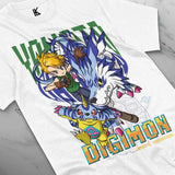 Here at Everythinganimee we have the best anime shirts in the world.
Relive the nostalgic excitement of Digimon Adventure with this Yamato & Gabumon Tee, featuring the courageous duo ready for action in the Digital World. The vibrant artwork captures Yamato alongside his loyal partner Gabumon.