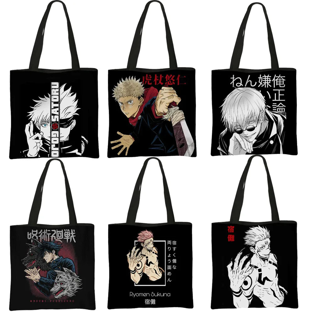 This canvas bag is a labor of love, to capture love of your anime characters. If you are looking for more Jujutsu Kaisen Merch, We have it all! | Check out all our Anime Merch now!