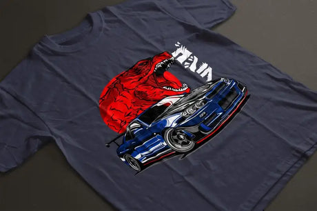 Here at Everythinganimee we have the best anime shirts in the world.
Unleash the beast with this explosive R34 GTR tee! Featuring the iconic Skyline R34 alongside a powerful red beast, this shirt is perfect for any car enthusiast who loves the adrenaline-pumping thrill of speed and performance.