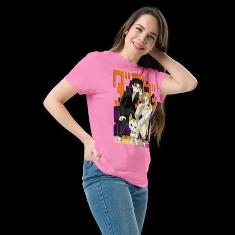 Immerse yourself in this striking Dandadan Tee, perfect for anime fans Looking for more Dandadan merch? Explore our full collection of anime merch now!