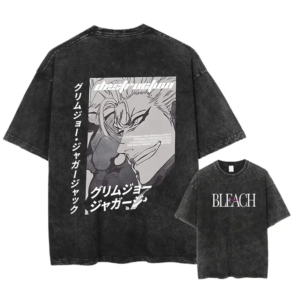 Immerse yourself in this striking Bleach Tee, perfect for anime fans. Looking for more Bleach merch? Explore our full collection of anime merch now!