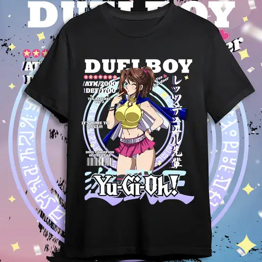 Immerse yourself in this striking Tea Gardner Tee, perfect for anime fans Looking for more Yu-Gi-Oh! merch? Explore our full collection of anime merch now!