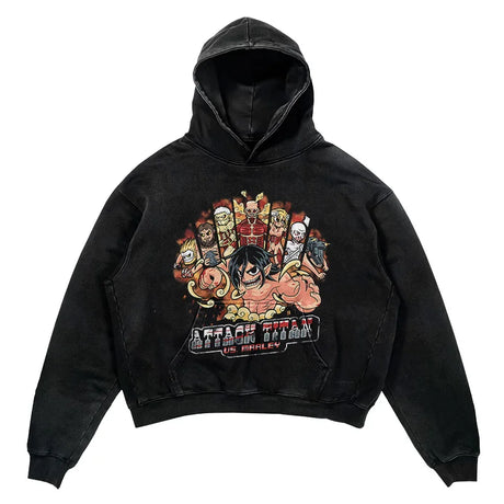 This hoodie carries the fierce spirit of the anime's beloved characters. | If you are looking for more Attack of Titan Merch, We have it all! | Check out all our Anime Merch now!