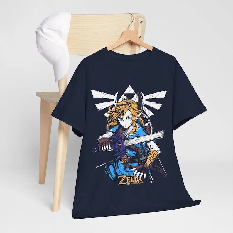 This tee captures the magic of Link. If you're looking for more The Legend of Zelda merch, we have it all! Check out our anime merch now—free shipping!