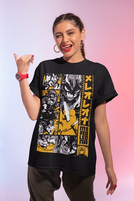 Immerse yourself with this striking tee featuring the unyielding Mereoleona tee. If you are looking for more Black Clover Merch, We have it all! | Check out all our Anime Merch now!