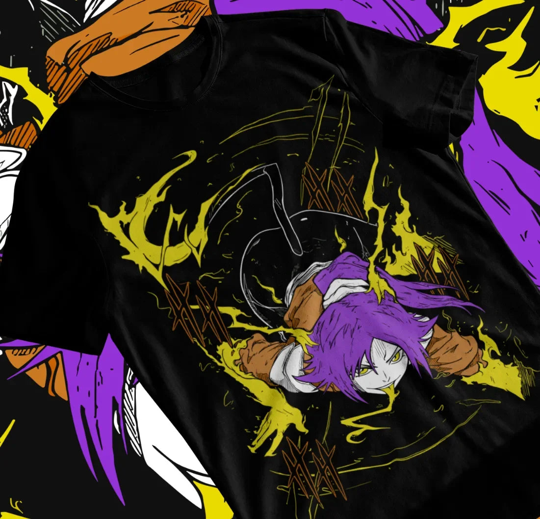 Here at Everythinganimee we have only the best anime merch! Free Global Shipping.
Embrace the fierce beauty of Yoruichi Shihouin with this stunning Bleach-themed T-shirt. 