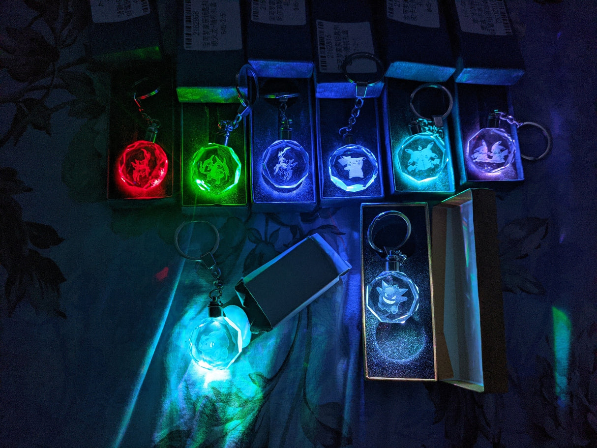 Pokemon Crystal Luminous Keychains