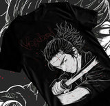 Channel the legendary spirit of Musashi Miyamoto with this dynamic Vagabond tee. If you are looking for more Vagabond Merch, We have it all! | Check out all our Anime Merch now!