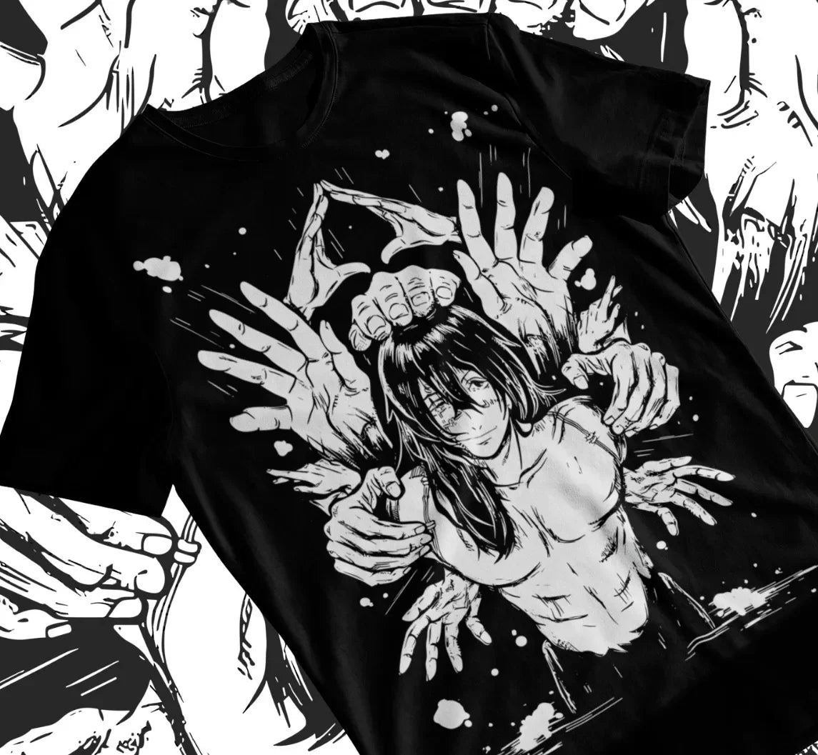 Here at Everythinganimee we have only the best anime merch! Free Global Shipping.
Unleash the power of curses with this striking Mahito T-shirt from Jujutsu Kaisen! Featuring the menacing and unpredictable curse, Mahito, this T-shirt captures the essence of his terrifying abilities and chaotic nature. 