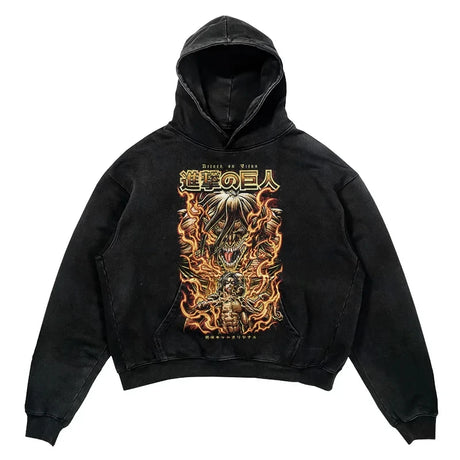 This hoodie carries the fierce spirit of the anime's beloved characters. | If you are looking for more Attack of Titan Merch, We have it all! | Check out all our Anime Merch now!