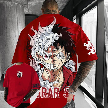 This tee captures the magic of Monkey D. Luffy. If you're looking for more One Piece merch, we have it all! Check out our anime merch now—free shipping!