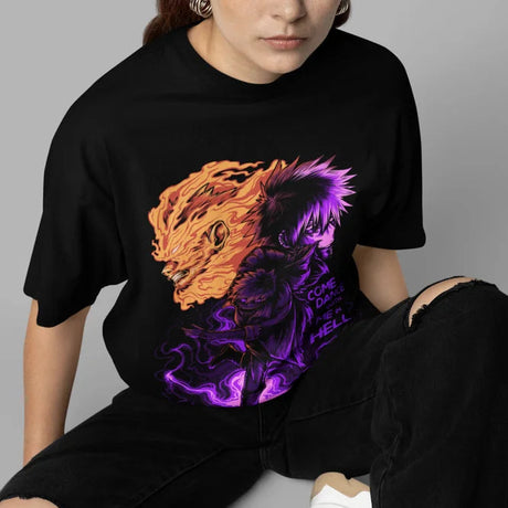 This tee captures the magic of Dabi. If you're looking for more My Hero Academia merch, we have it all! Check out our anime merch now—free shipping!