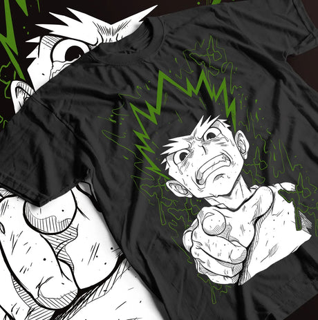 This tee features Gon Freecss in an electrifying pose, capturing his intense determination and spirit. If you are looking for more Hunter X Hunter Merch, We have it all! | Check out all our Anime Merch now!