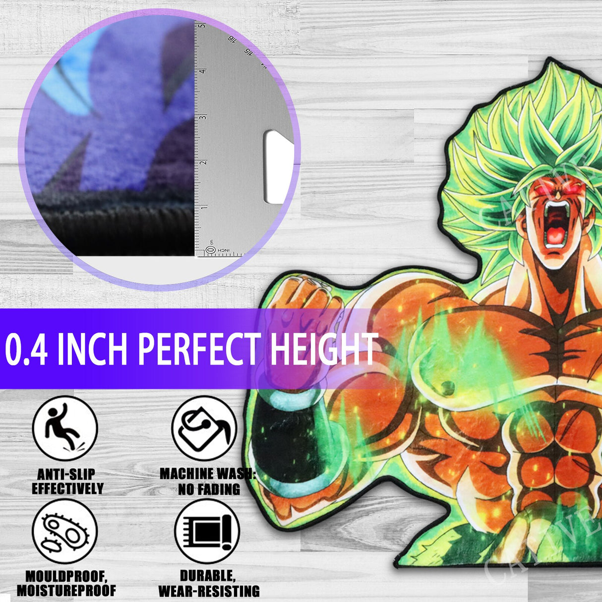 Dragon Ball Broly Irregular Rug