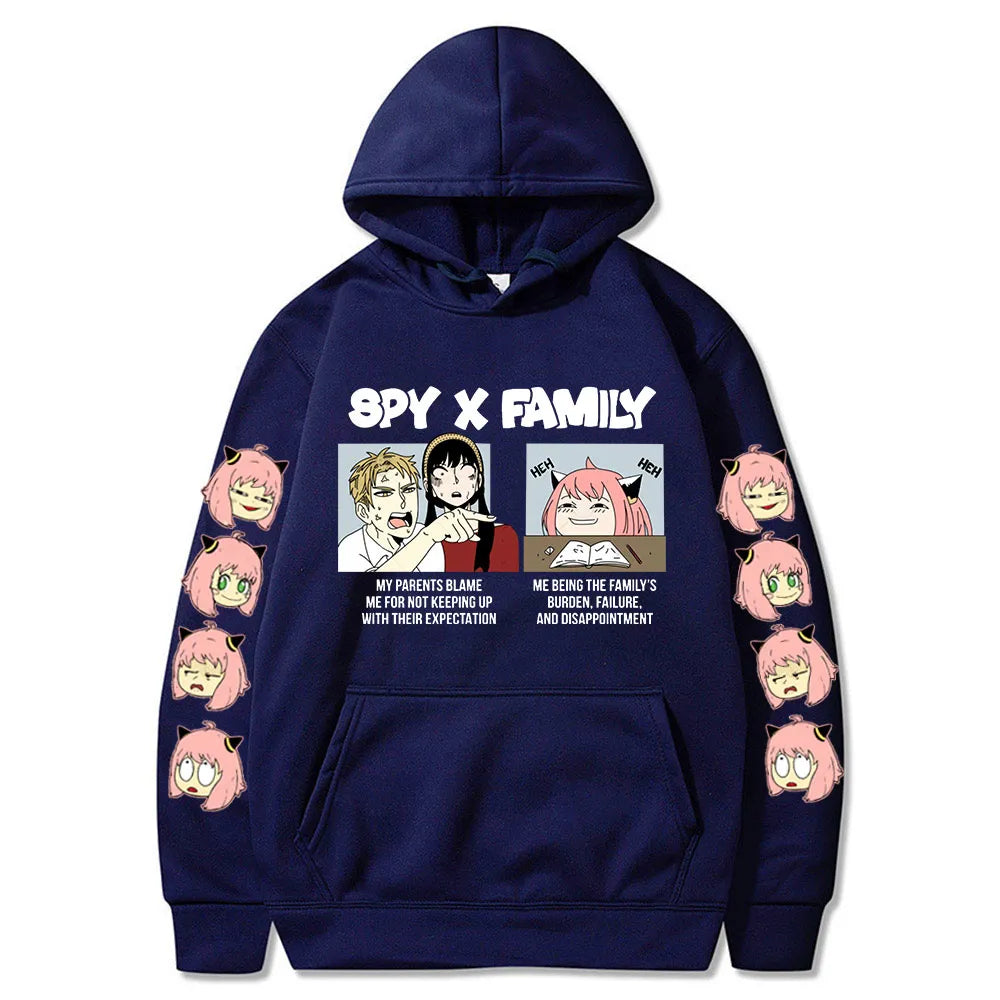 Spy X Fam-Meme: Hilarious Forger Trio Hoodies