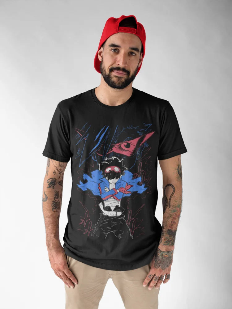 Immerse yourself in this striking Simon Tee, perfect for any Simon fans. Looking for more Gurren Lagann merch? Explore our full collection of anime merch now!