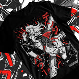 Here at Everythinganimee we have only the best anime merch! Free Global Shipping.
Dive into the chaotic world of Chainsaw Man with this bold and dynamic T-shirt featuring Denji and Power, two of the most iconic characters from the series.