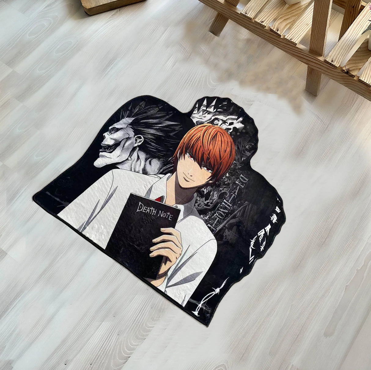 Make a statement right at your doorstep with the Death Note Light Yagami Doormat. If you are looking for more Death Note Merch, We have it all! | Check out all our Anime Merch now!