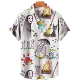 Spirited Away Short Sleeve Button-Up Shirts