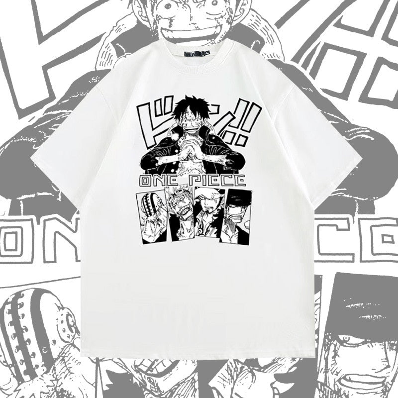 Embark on a style voyage with the One Piece Luffy Command Tee | Here at Everythinganimee we have the best anime merch in the world | Free Global Shipping