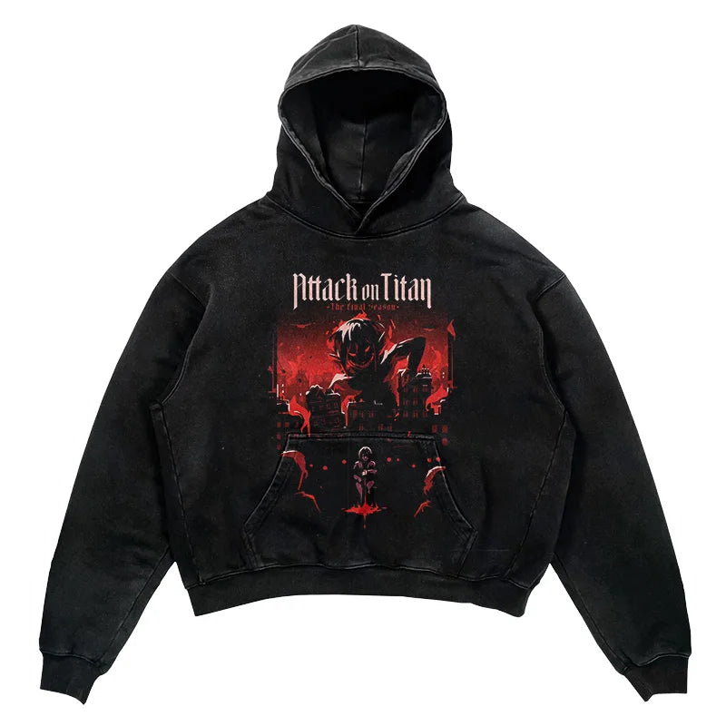 This hoodie carries the fierce spirit of the anime's beloved characters. | If you are looking for more Attack of Titan Merch, We have it all! | Check out all our Anime Merch now!