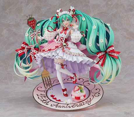 This figurine showcase Hatsune Miku in a whimsical, dessert-themed ensemble. | If you are looking for more Vocaloid Merch, We have it all! | Check out all our Anime Merch now!