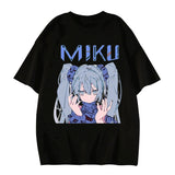 Miku Monochrome Melody - Oversized Gothic Tees