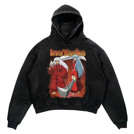 This hoodie is a wearable piece of art, showcasing your favorite characters. | If you are looking for more Inuyasha Merch, We have it all! | Check out all our Anime Merch now!