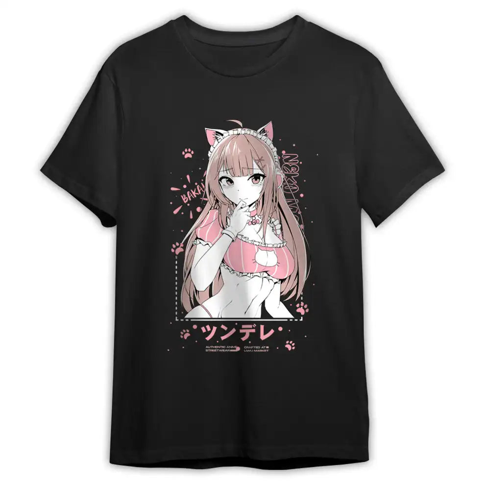 Here at Everythinganimee we have the best anime shirts in the world.
Show off your love for classic tsundere charm with this adorable Myu tee! Featuring the irresistible Myu in her tsundere mode, this shirt perfectly captures the playful balance of cuteness and sass.