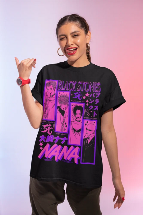 This kawaii tee features beloved character from the anime Nana. If you are looking for more Nana Osaki Merch, We have it all! | Check out all our Anime Merch now!