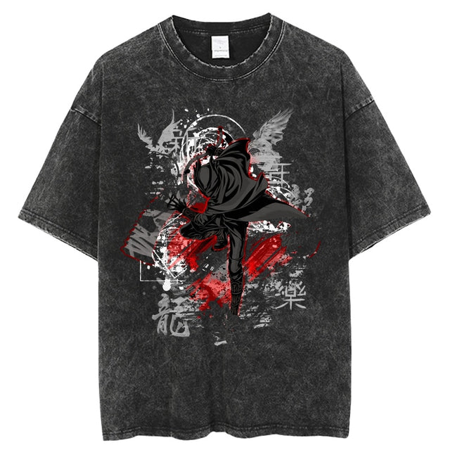 Anime TShirt Men Women Berserk Manga Printed Tshirts 100%Cotton for Summer Harajuku Gothic Streetwear Casual Tops Tees, everythinganimee