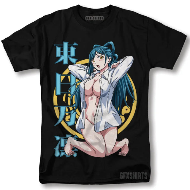 Immerse yourself in this striking Himari Tee, perfect for anime fans Looking for more Mato Seihei merch? Explore our full collection of anime merch now!