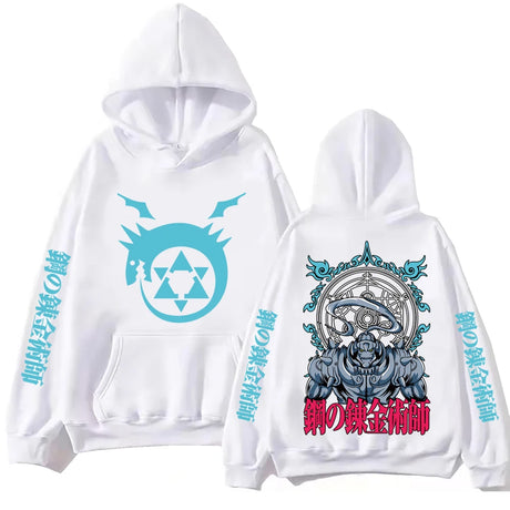 Immerse yourself in this Alphonse hoodies, perfect for anime fans. Looking for more Fullmetal Alchemist merch? Explore our full collection of anime merch now!