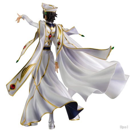 This figurine showcase Lelouch in his resplendent white emperor’s attire. | If you are looking for more Code Geass Merch, We have it all! | Check out all our Anime Merch now!