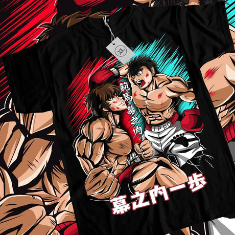 This tee captures the fighting spirit of Baki & Ippo in action! Looking for Hajime no Ippo merch? We’ve got it all, shop our anime collection now!