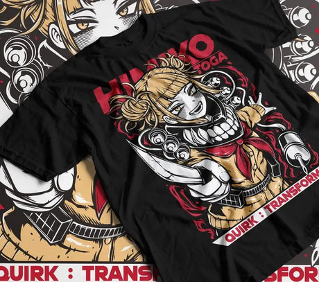 This tee features the notorious Himiko Toga  perfect for fans who love the League of Villains. If you are looking for more My Hero Academia Merch, We have it all! | Check out all our Anime Merch now!