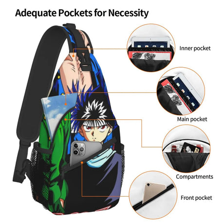 This sling bag merges is ideal for the ardent anime fan on the go. | If you are looking for more Yu Yu Hakusho Merch, We have it all! | Check out all our Anime Merch now!