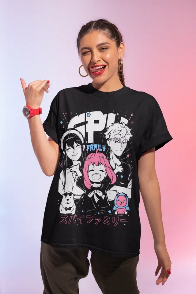 Showcase your love for the iconic Spy × Family with this charming tee, featuring the beloved Forger family. If you are looking for more Spy × Family Merch, We have it all! | Check out all our Anime Merch now!