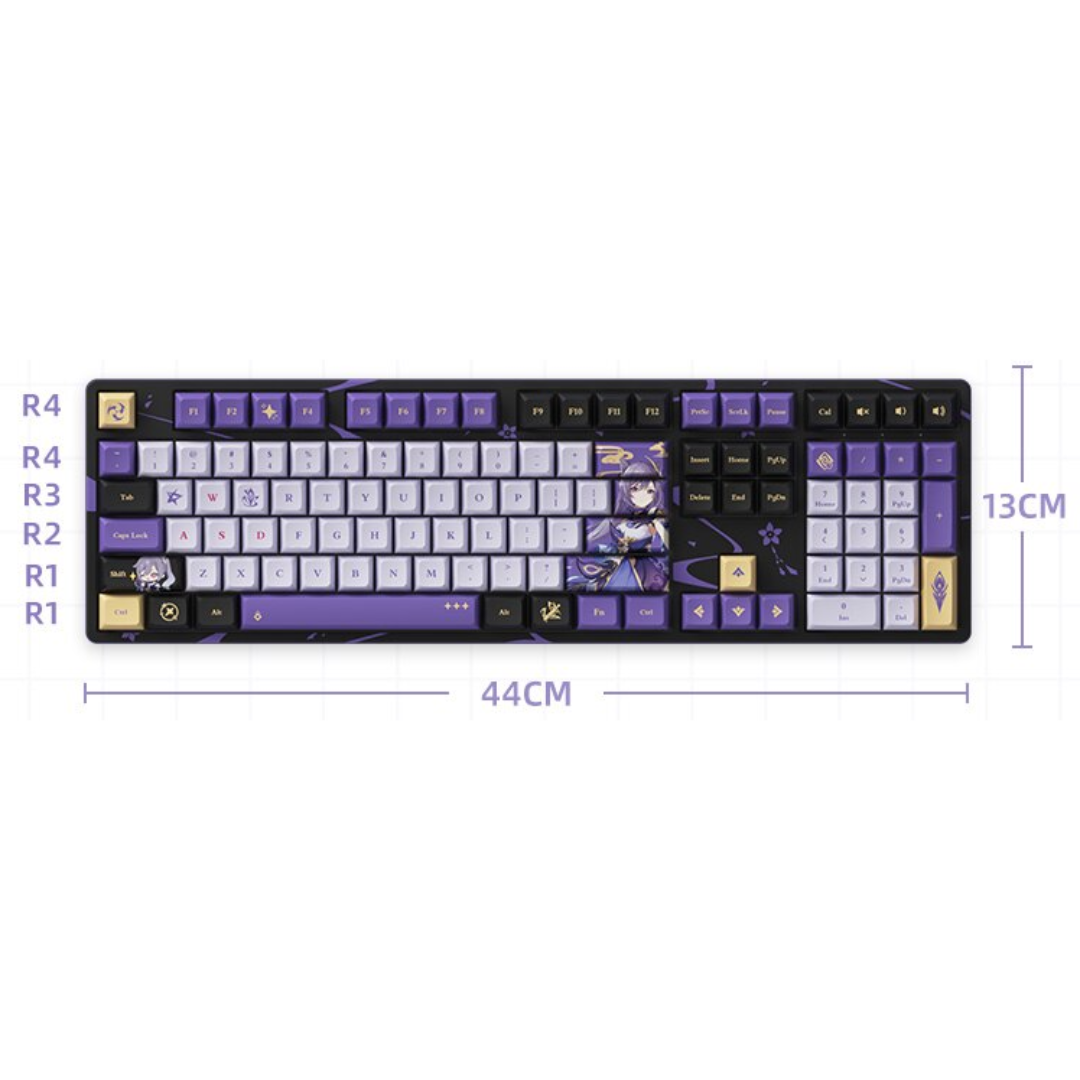 Genshin Impact Official Keqing Themed Mechanical Gaming Keyboard