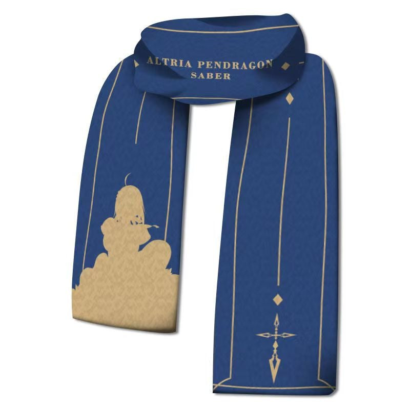 Immerse yourself in this striking Artoria scarf, perfect for anime fans. Looking for more Fate Stay Night merch? Explore our full collection of anime merch now!