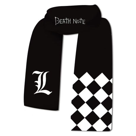 Immerse yourself in this striking L (Lawliet) scarfs, perfect for anime fans. Looking for more Death Note merch? Explore our full collection of anime merch now!