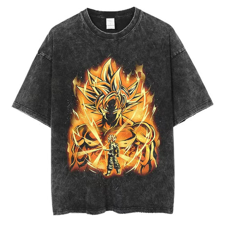 Immerse yourself in this vintage Goku tees, perfect for anime fans. Looking for more Dragon Ball Z merch? Explore our full collection of anime merch now!