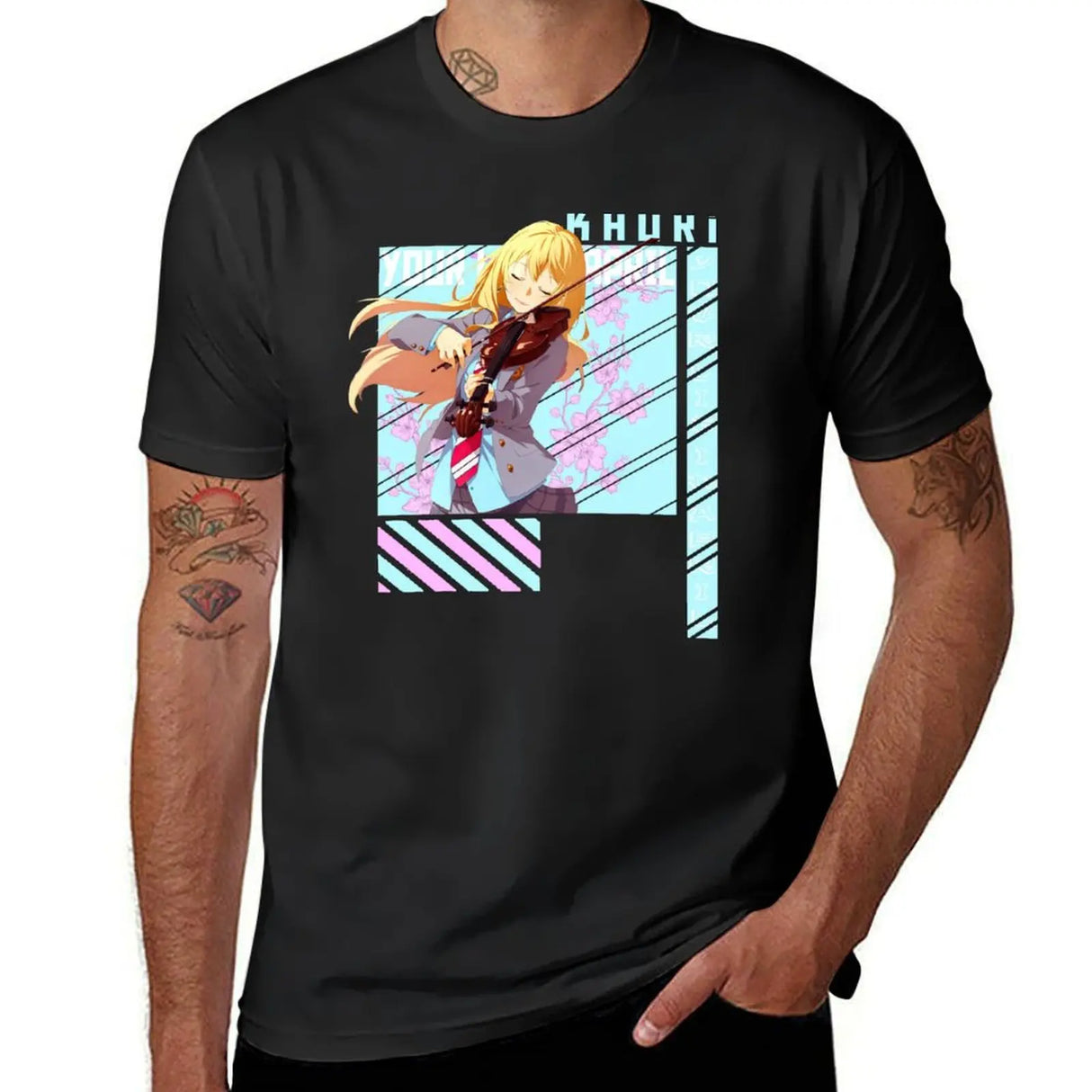 This stunning tee features the talented violinist Kaori, capturing the spirit of the beloved anime. If you are looking for more Your Lie in April Man Merch, We have it all! | Check out all our Anime Merch now!