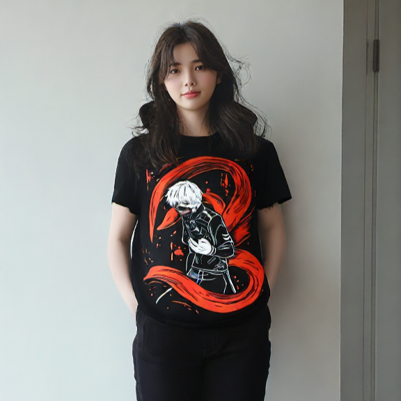 This tee celebrate the spirit of the Ken that ensures comfort. If you are looking for Tokyo Ghoul Merch, We have it all! | check out all our Anime Merch now!