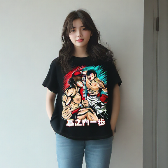 This tee captures the fighting spirit of Baki & Ippo in action! Looking for Hajime no Ippo merch? We’ve got it all, shop our anime collection now!