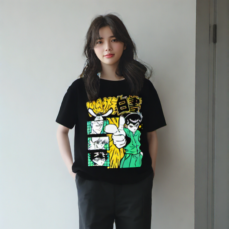 This tee captures the magic of Hiei . If you're looking for more Yu Yu Hakusho merch, we have it all! Check out our anime merch now—free shipping!